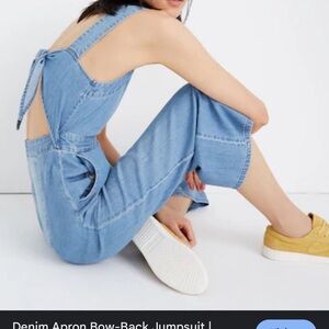 Madewell Light Blue Denim Overalls